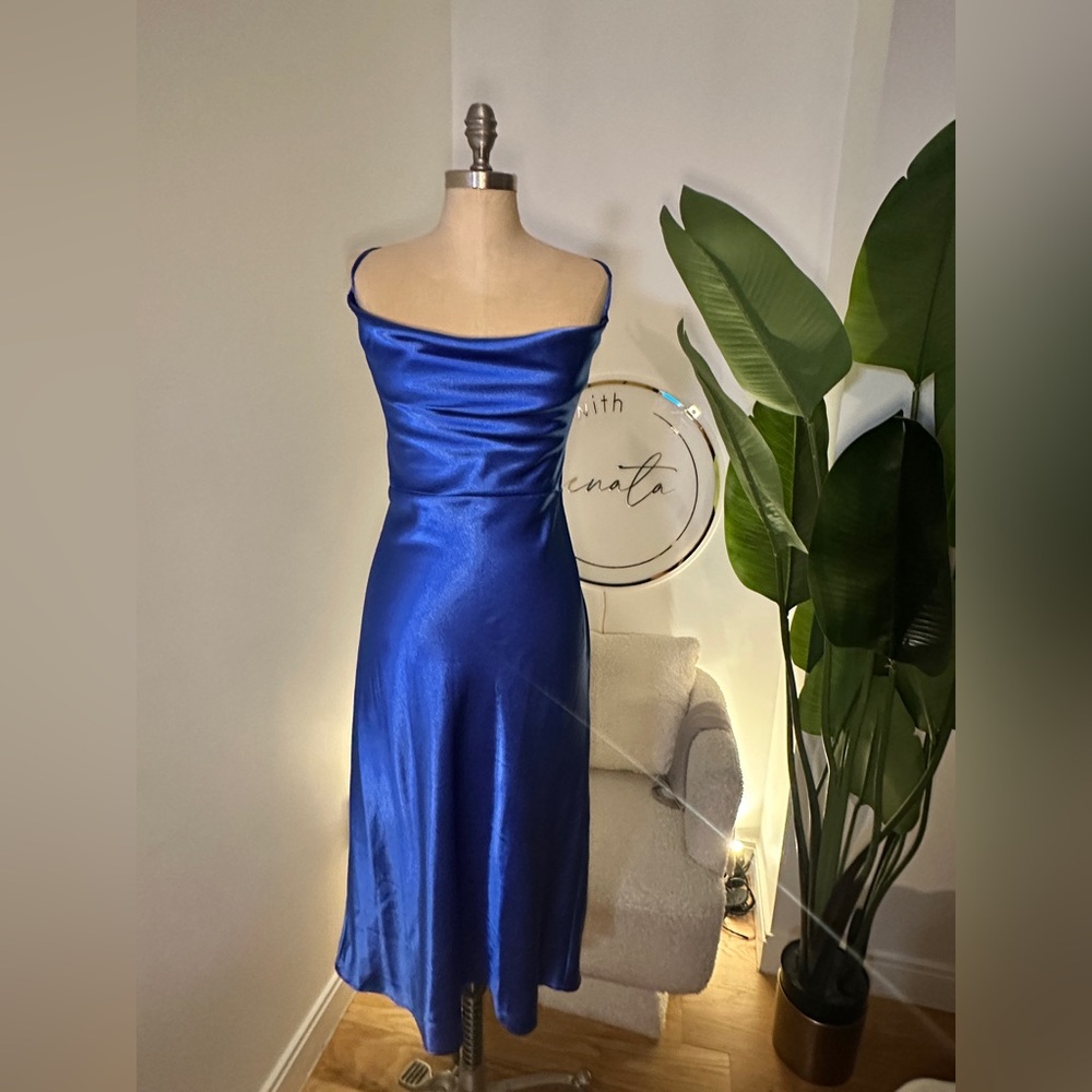Flirty Blue Cocktail Dress